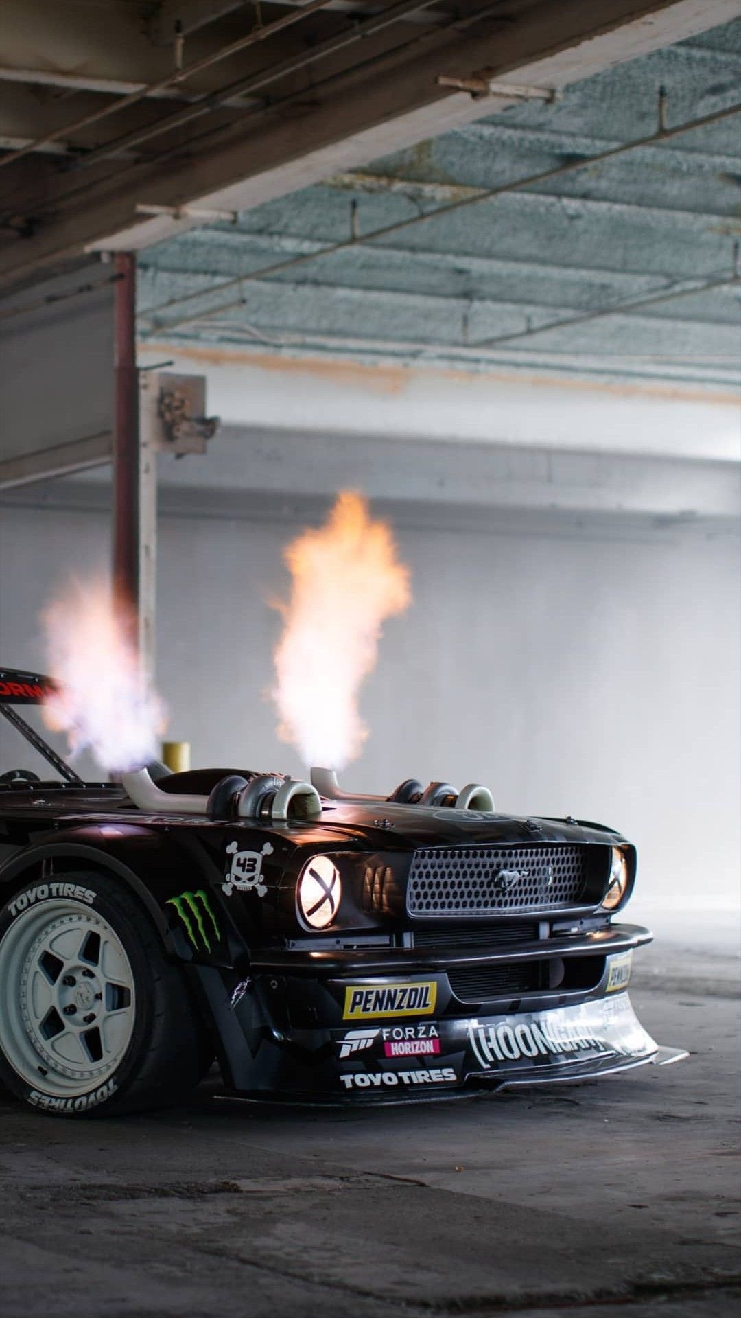 Fiery, Exhaust, Hoonigan, Wallpaper, 1080x1920, Full, HD, Phone, jpg