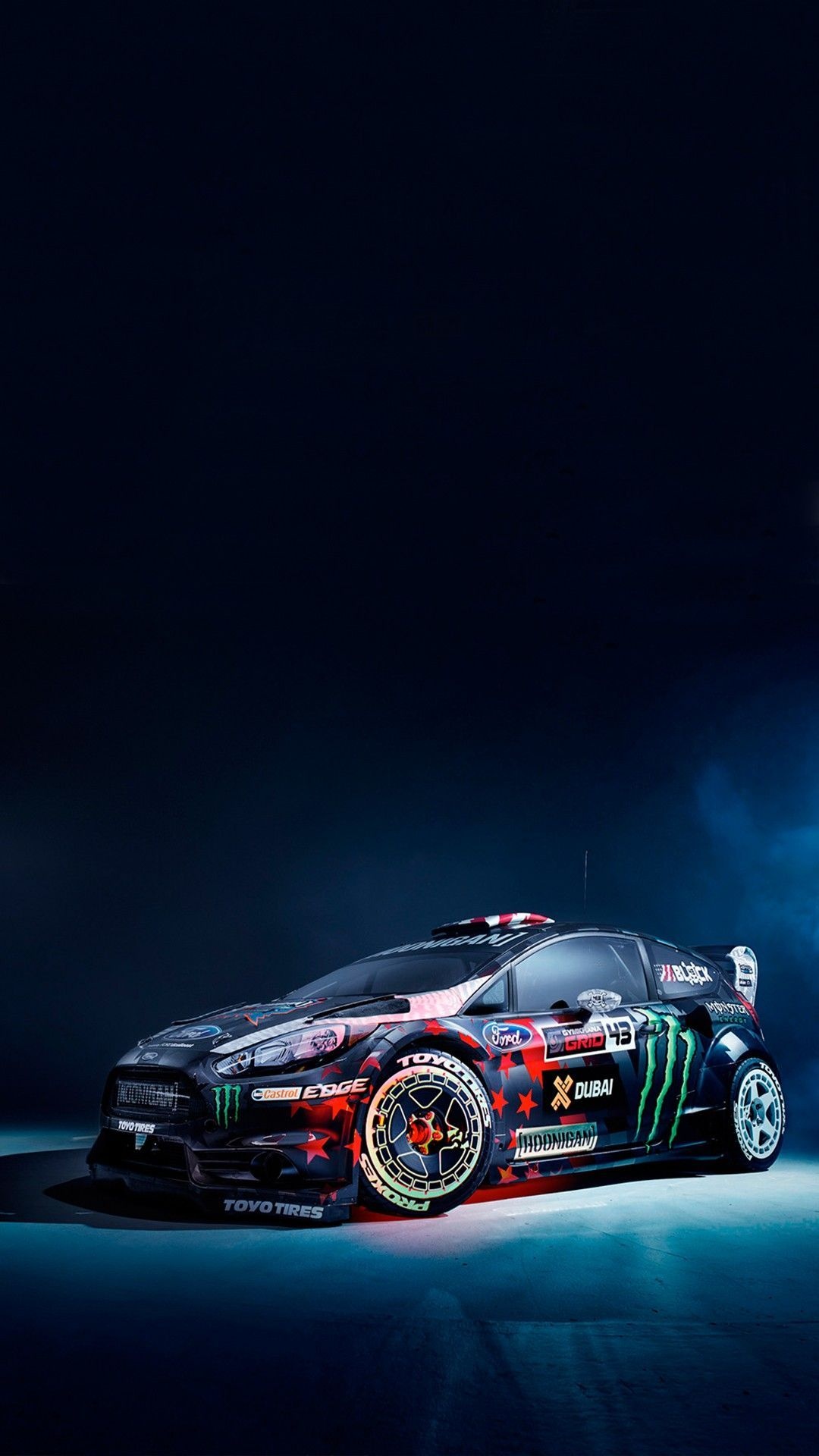 Ford, Fiesta, Rally, Hoonigan, Wallpaper, 1080x1920, Full, HD, Phone, jpg