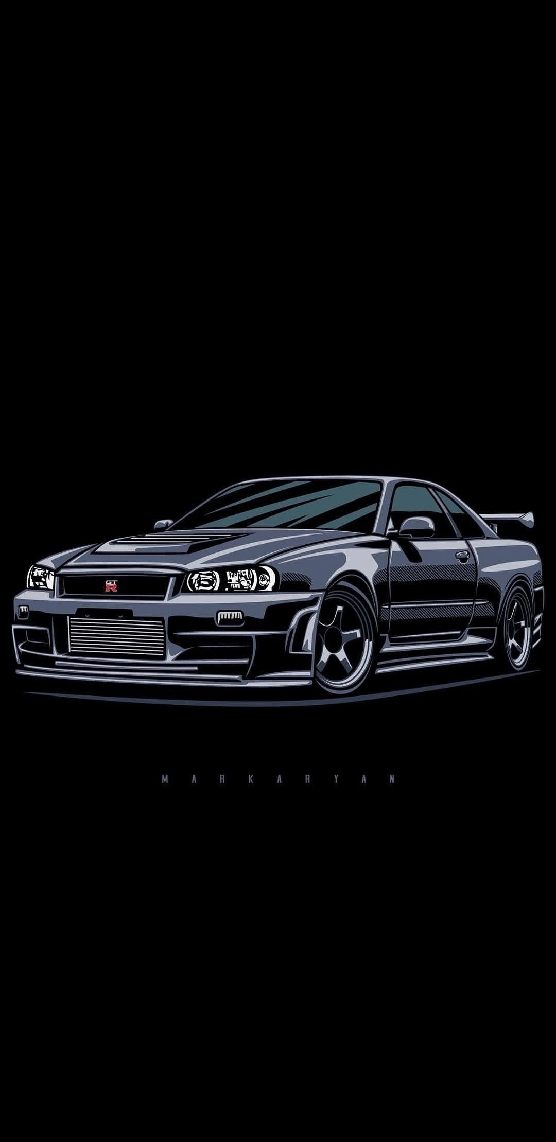 Nissan, GTR, wallpaper, Skyline, art, Car, iPhone, wallpaper, Automotive, photography, 1080x2220, HD, Phone, jpg