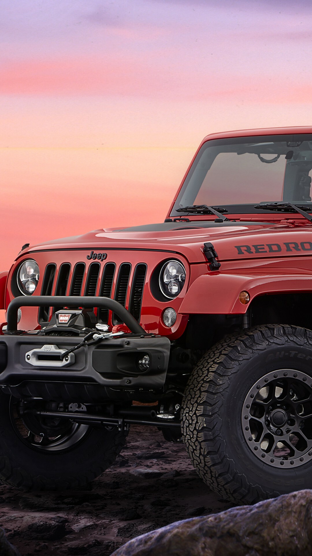 Red, Rock, Jeep, Wrangler, Wallpaper, 1080x1920, Full, HD, Phone, jpg
